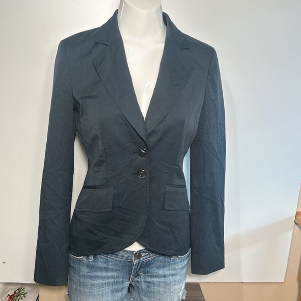 NINE WEST WOMEN BLAZER IN DARK GRAY SIZE 2